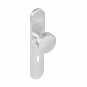 Intersteel Knop op langschild sleutelgat 56mm RVS