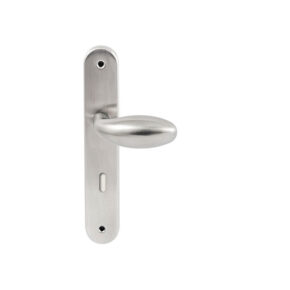 Hardbrass Knopkruk Golf RVS op ovaal langschild sleutel 72mm