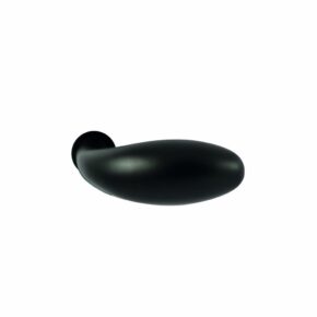 Hardbrass Knopkruk Golf zwart op rond rozet minimal