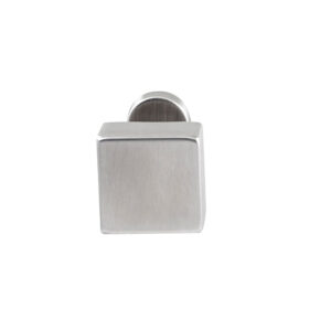 Hardbrass Knopkruk Quadro RVS op ovaal rozet
