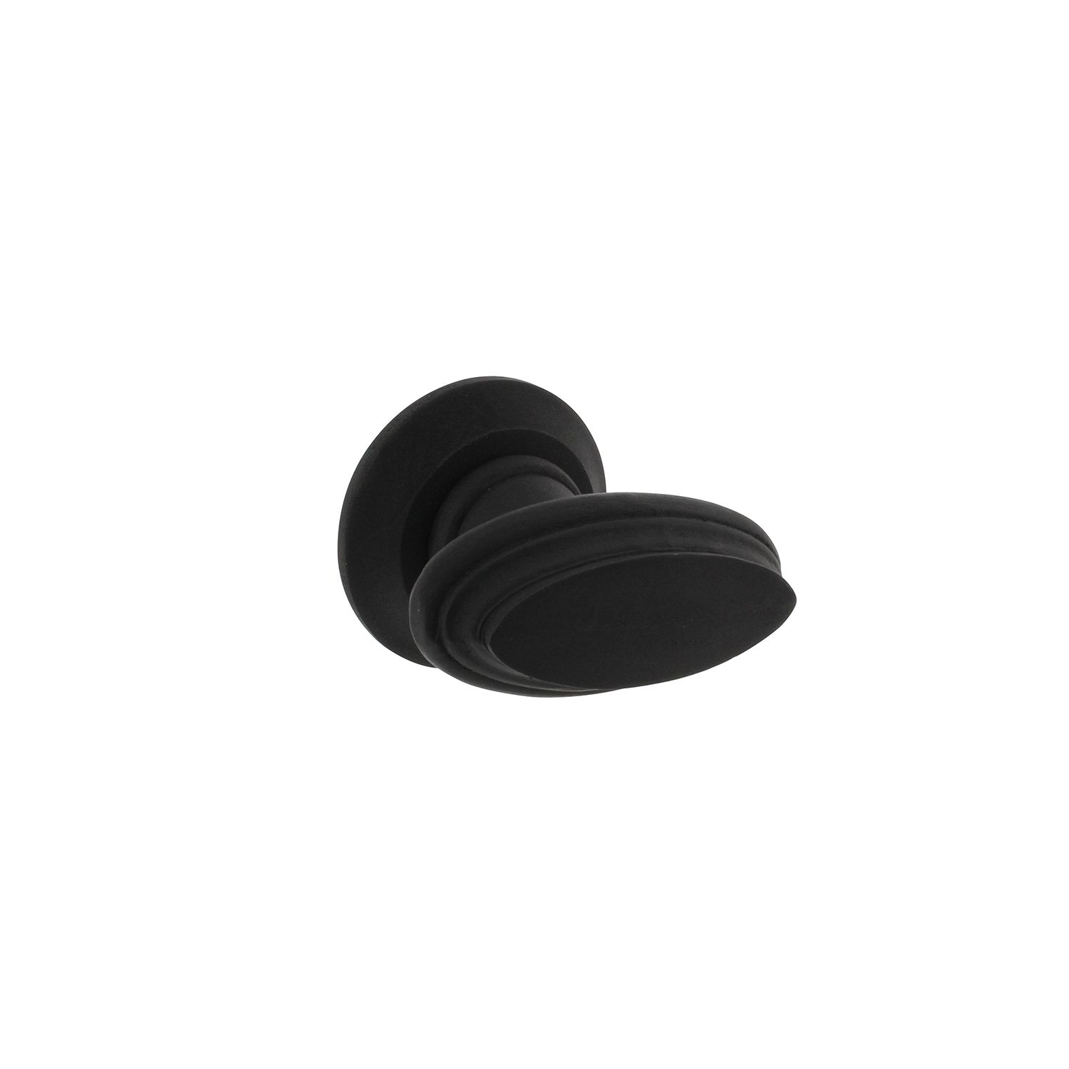 Intersteel Knopkruk rand met rozet zwart hout