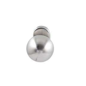 Hardbrass Knopkruk Sfera RVS op ovaal rozet