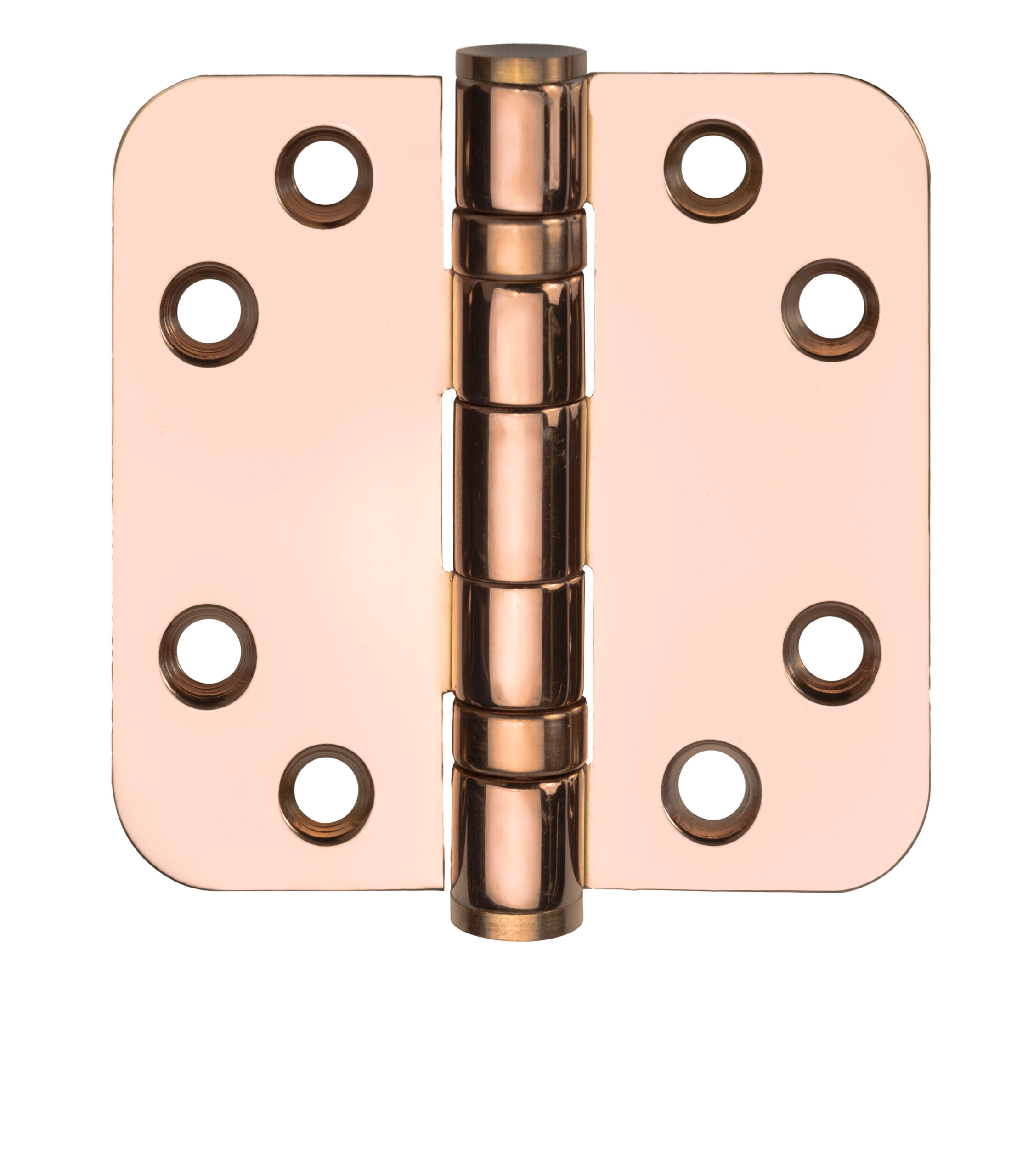 Kogelscharnier BASICS LBSA7676 afgerond - PVD gepolijst koper