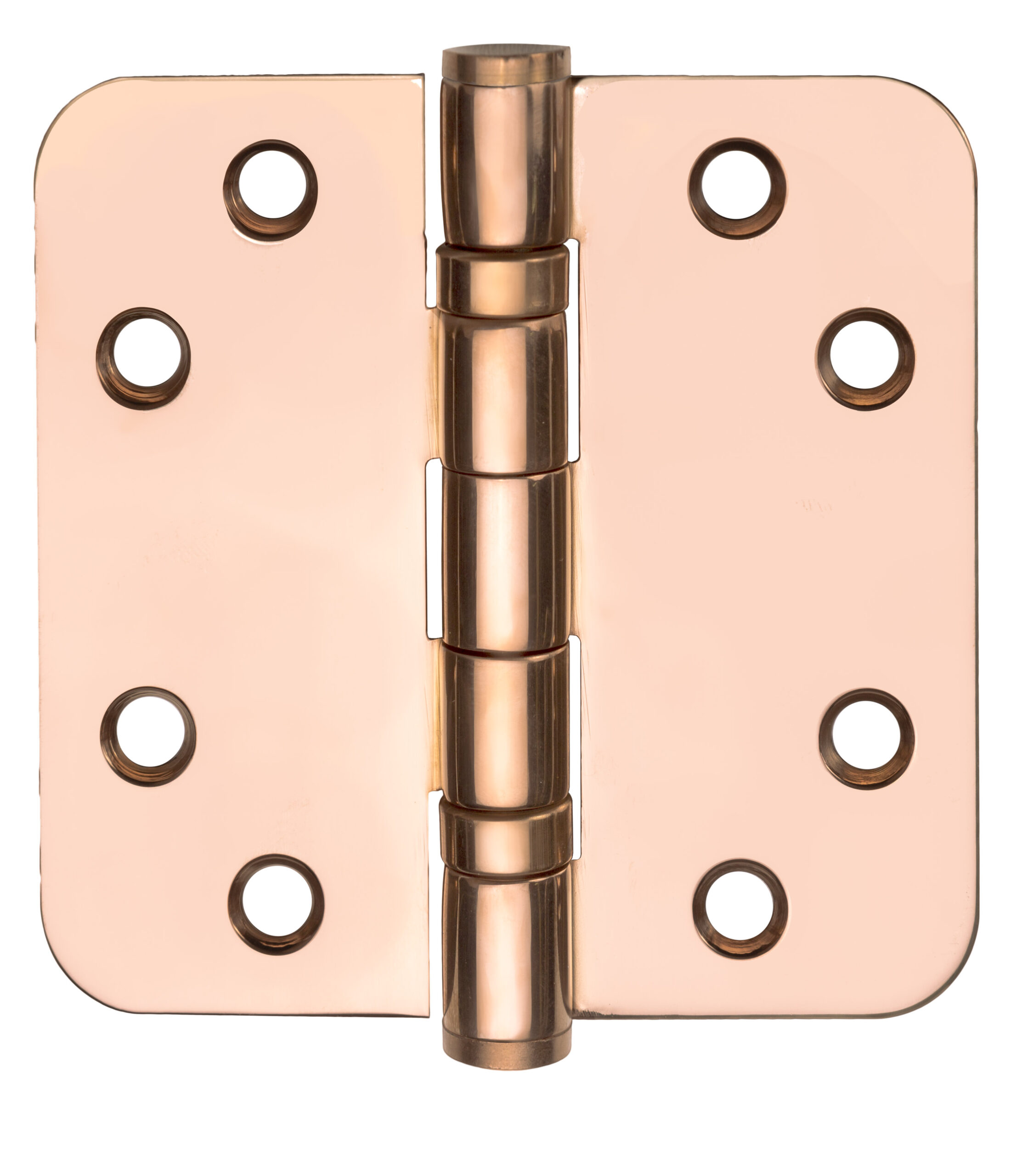 Kogelscharnier BASICS LBSA8989 afgerond - PVD gepolijst koper
