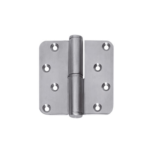 Intersteel Kogelstift Paumelle afgerond 3,5"x3,5" (89x89x3) RVS CE - DIN links