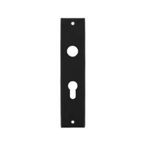Intersteel Kortschild rechthoekig profielcilindergat 55mm mat zwart