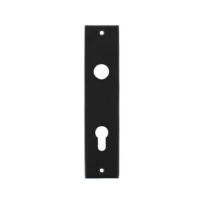 Intersteel Kortschild rechthoekig profielcilindergat 72mm mat zwart