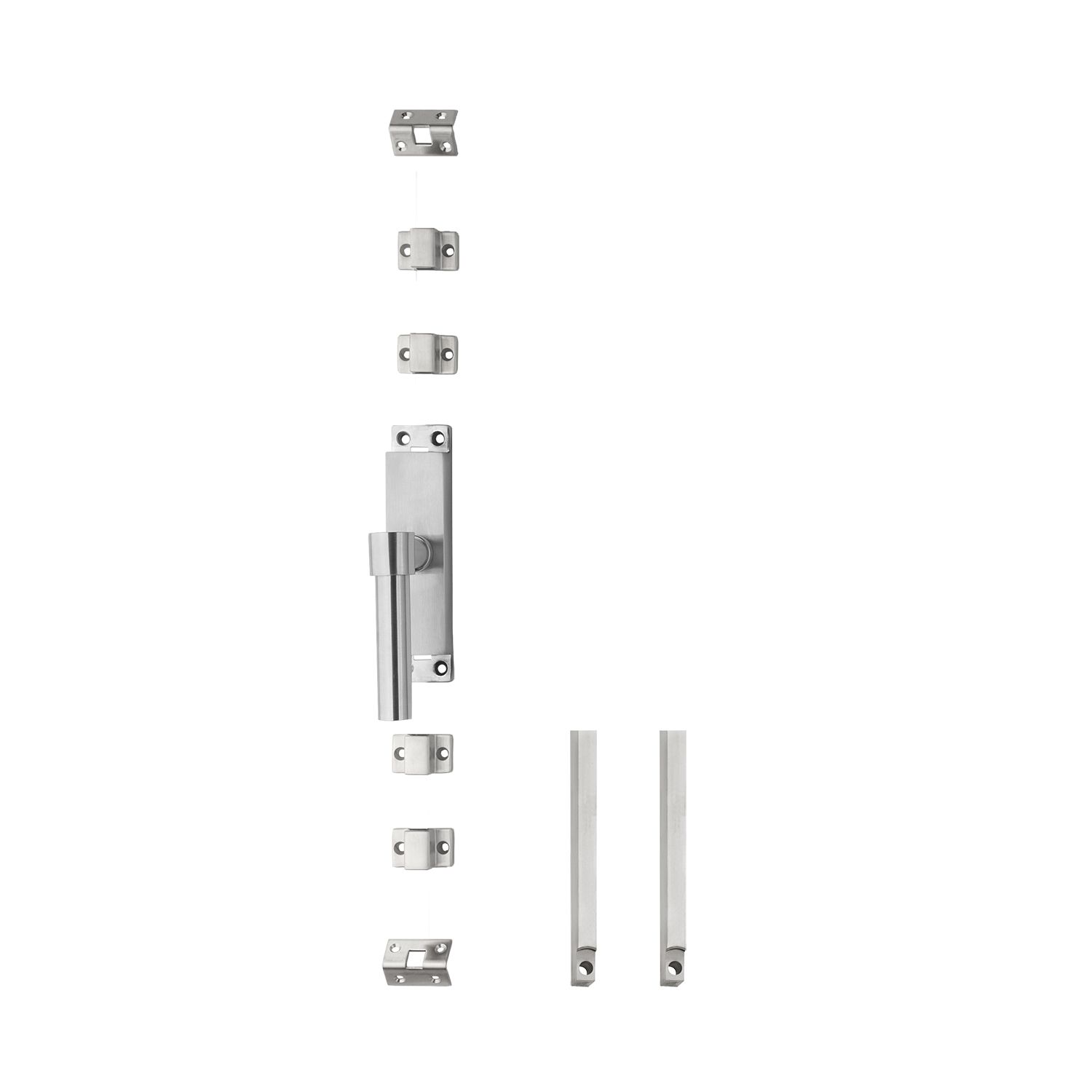 Intersteel Krukespagnolet links L-recht incl. stangenset - RVS
