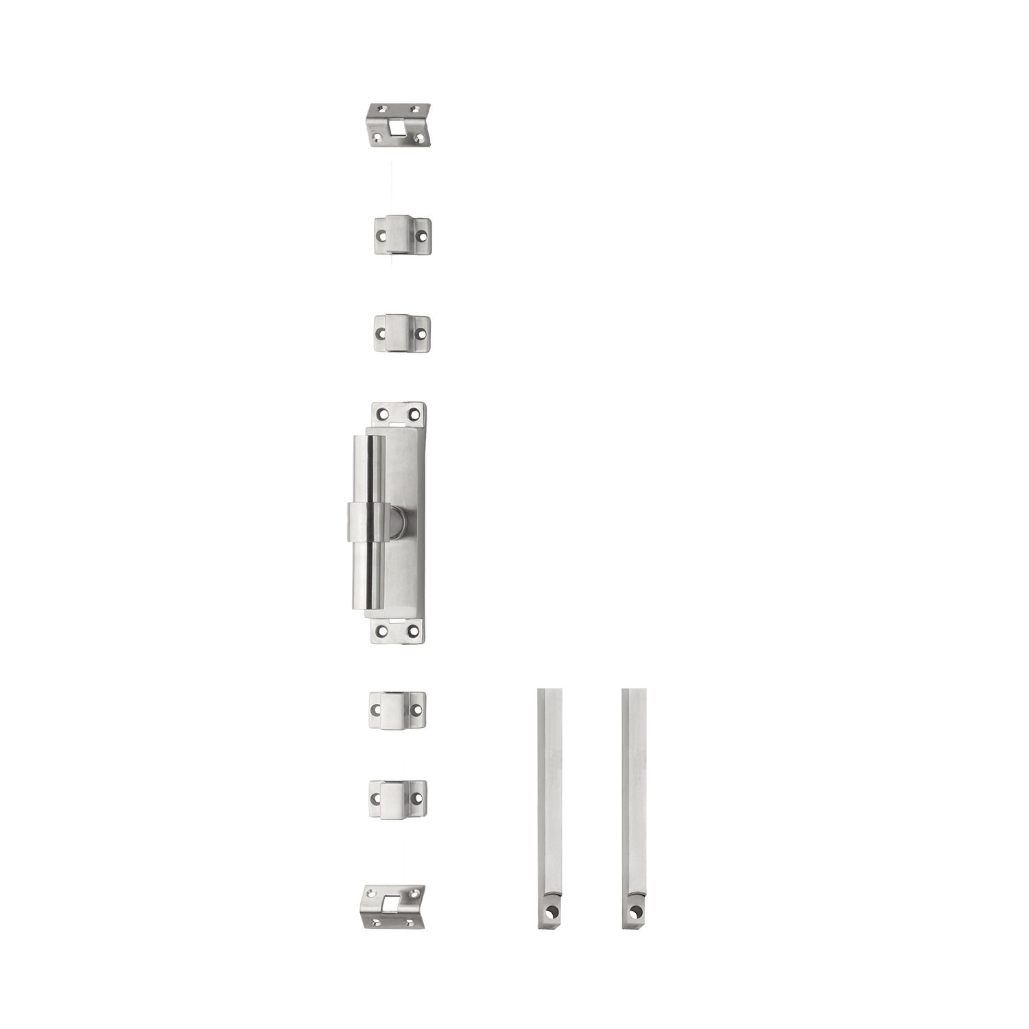 Intersteel Krukespagnolet links T-recht incl. stangenset - RVS