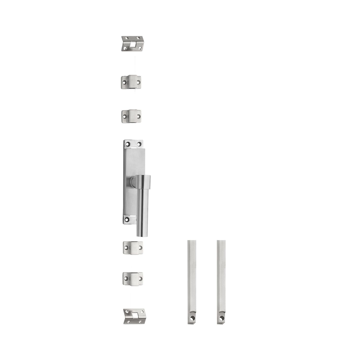 Intersteel Krukespagnolet rechts L-recht incl. stangenset - RVS