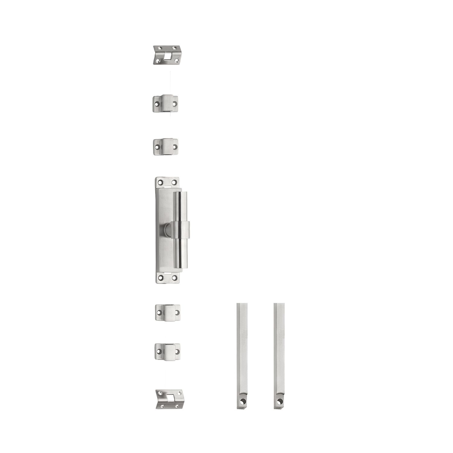 Intersteel Krukespagnolet rechts T-recht incl. stangenset - RVS