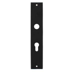 Intersteel Langschild renovatie rechthoekig profielcilindergat 55mm mat zwart