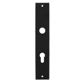 Intersteel Langschild renovatie rechthoekig profielcilindergat 72mm mat zwart