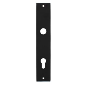 Intersteel Langschild renovatie rechthoekig profielcilindergat 92mm mat zwart