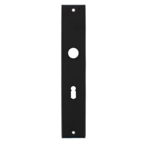 Intersteel Langschild renovatie rechthoekig sleutelgat 72mm mat zwart
