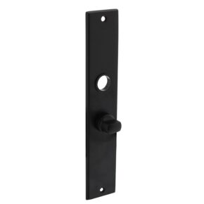 Intersteel Langschild renovatie rechthoekig met toilet-/badkamersluiting 57/5mm mat zwart