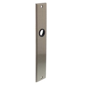 Intersteel Langschild renovatie rechthoekig blind - nikkel mat