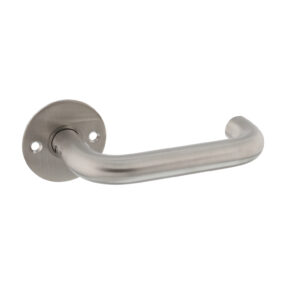 P&E P+E Gatdeel deurkruk U-model op ronde rozet 9mm stift rvs geborsteld