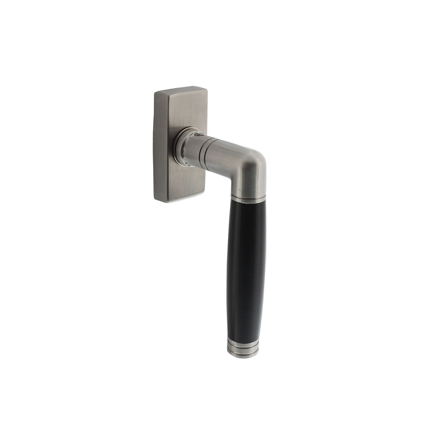 Intersteel Raamkruk Ton 212 op rechthoekige rozet RVS