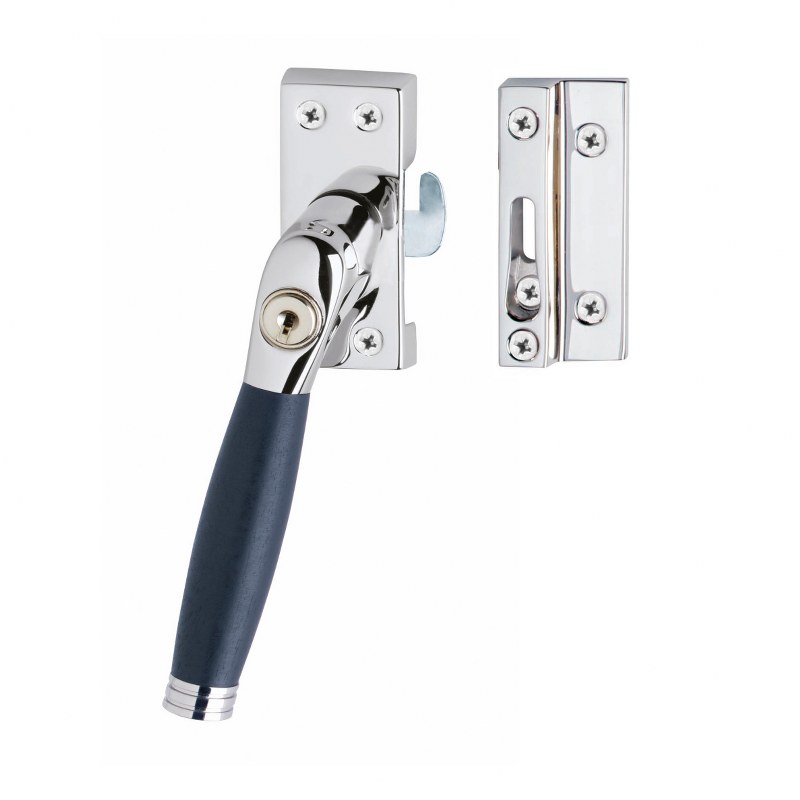 Intersteel Raamsluiting Ton 222 SKG1 afsluitbaar chroom/ebbenhout - links