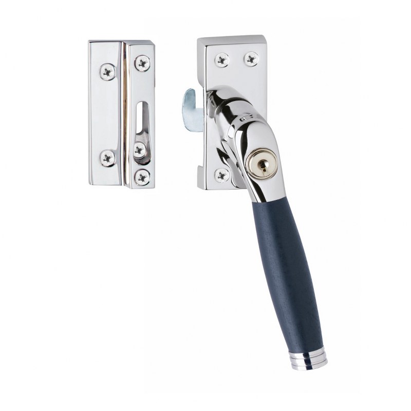 Intersteel Raamsluiting Ton 222 SKG1 afsluitbaar chroom/ebbenhout - rechts