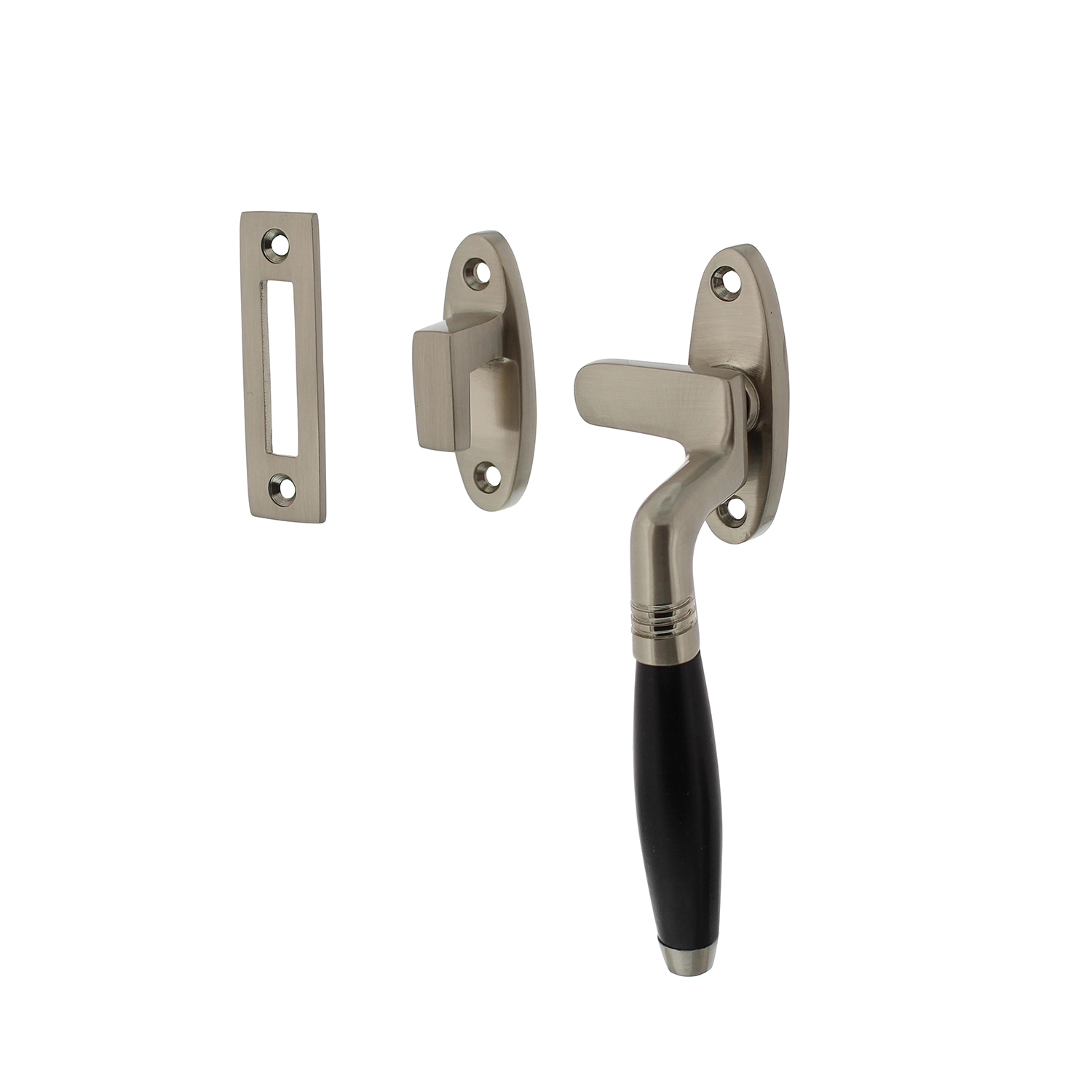 Intersteel Raamsluiting Ton mat nikkel/ebbenhout - rechts