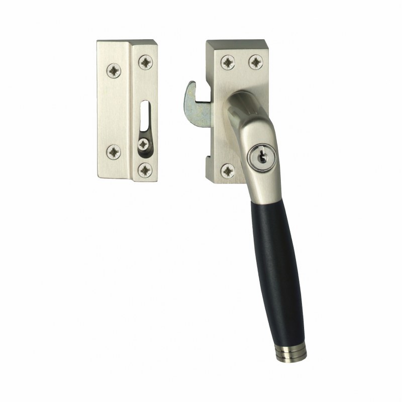 Intersteel Raamsluiting Ton 222 SKG1 afsluitbaar nikkel mat/ebbenhout - rechts