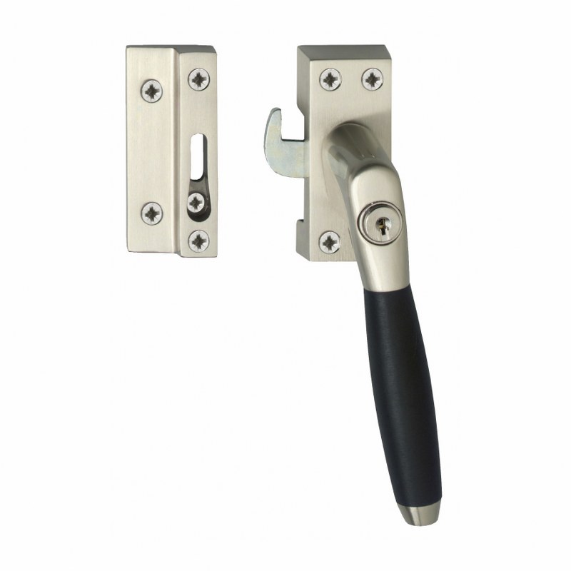 Intersteel Raamsluiting Ton 400 SKG1 afsluitbaar nikkel mat/ebbenhout - rechts