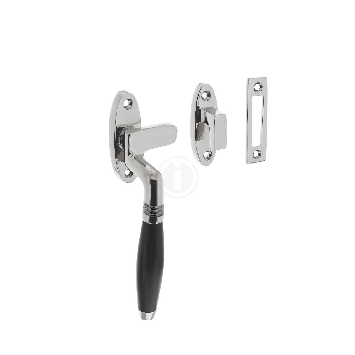 Intersteel Raamsluiting Ton chroom/ebbenhout - links