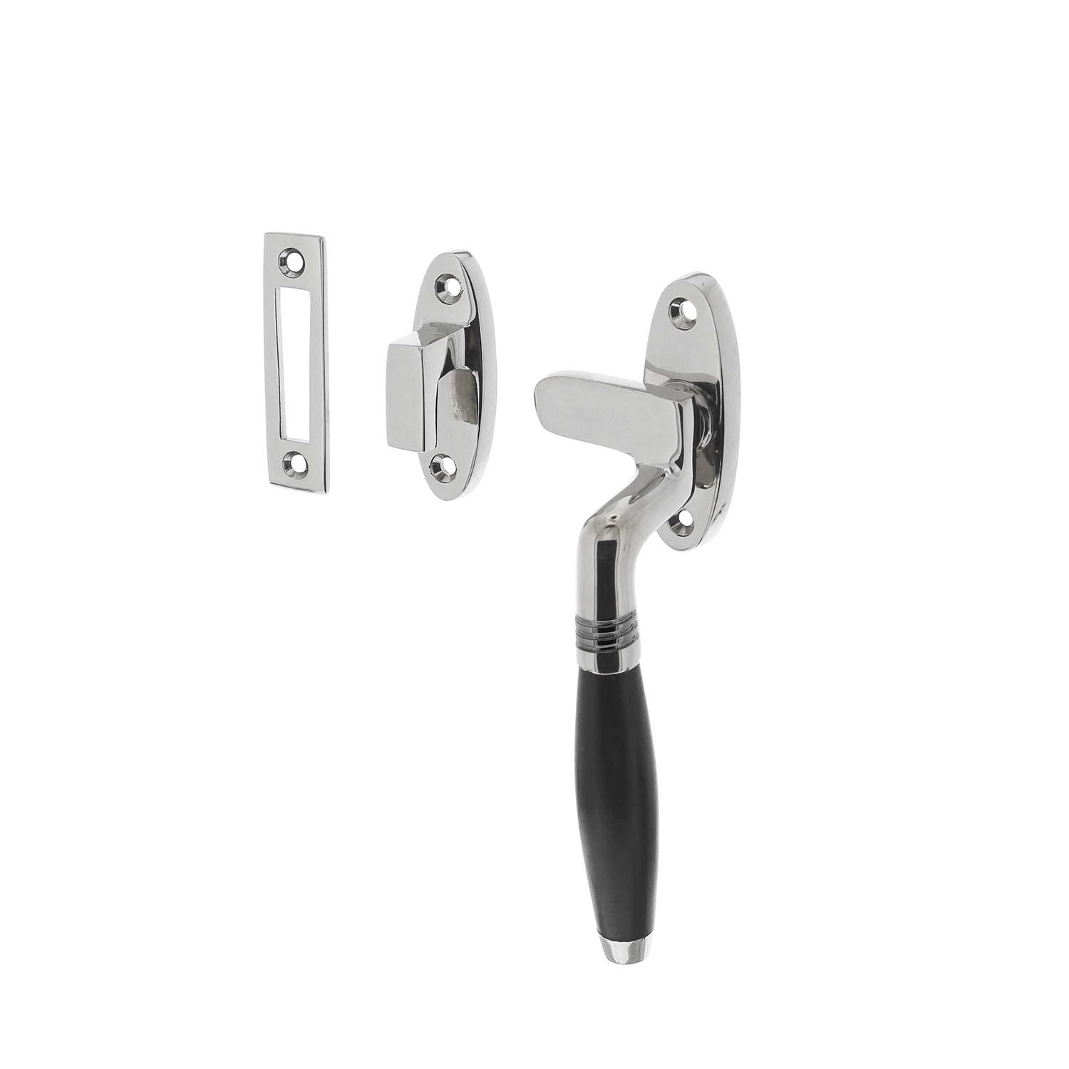Intersteel Raamsluiting Ton chroom/ebbenhout - rechts