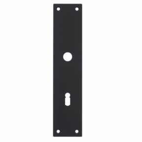 Intersteel Schild renovatie rechthoekig 250 x 55mm x 2mm sleutelgat 72mm RVS mat zwart