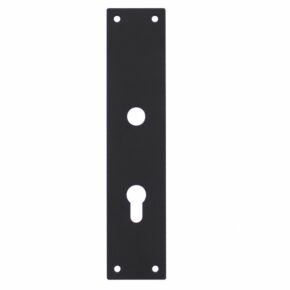 Intersteel Schild renovatie rechthoekig 250 x 55mm x 2mm profielcilindergat 72mm RVS/mat zwart
