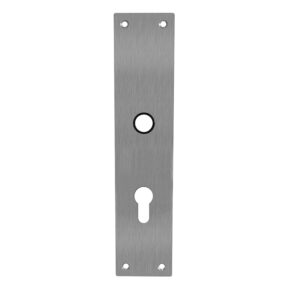 Intersteel Schild renovatie rechthoekig 250 x 55mm x 2mm profielcilindergat 92mm RVS