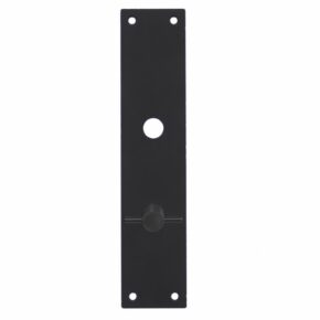Intersteel Schild renovatie rechthoekig 250 x 55mm x 2mm met toilet-/badkamersluiting RVS/mat zwart