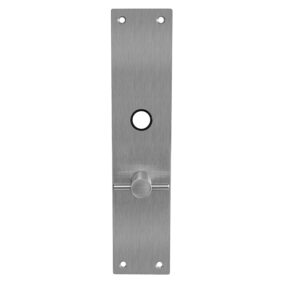 Intersteel Schild renovatie rechthoekig 250 x 55mm x 2mm met toilet-/badkamersluiting 78/8mm RVS