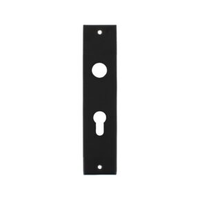 Intersteel Schild renovatie rechthoekig 250 x 55mm x 2mm profielcilindergat 55mm RVS/mat zwart