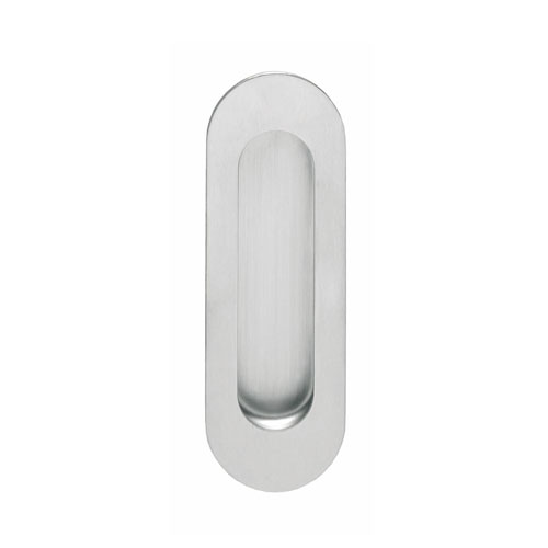 Intersteel Schuifdeurkom ovaal 120x40mm blind RVS