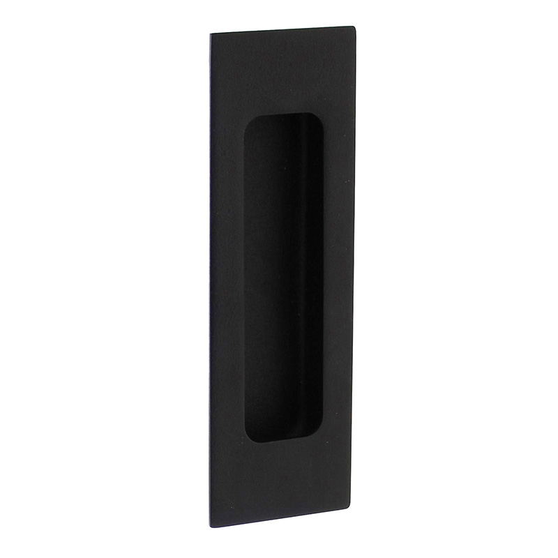 Intersteel Schuifdeurkom rechthoek 120x40mm blind RVS/mat zwart