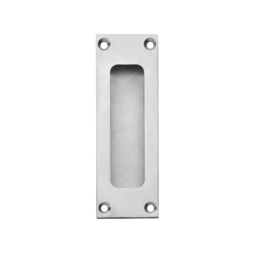 Intersteel Schuifdeurkom rechthoek 120x40mm met schroefgaten RVS