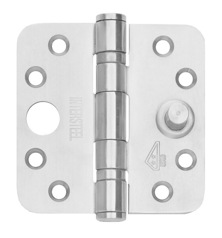 Intersteel Kogellagerscharnier afgerond 3.5" SKG3 (89x89x3mm) RVS