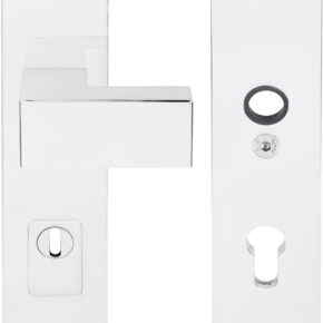 Formani SQUARE LSQ50-50KT massieve veiligheidsschilden met kerntrekbeveiliging knop/kruk SKG*** PC55 - gepolijst RVS