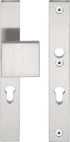 Formani SQUARE LSQ60-28 massieve veiligheidsschilden knop/kruk SKG*** PC55 - PVD mat RVS