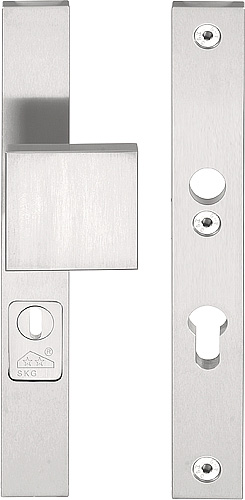 Formani SQUARE LSQ60-28KT massieve veiligheidsschilden met kerntrekbeveiliging knop/kruk SKG*** PC92 - mat RVS