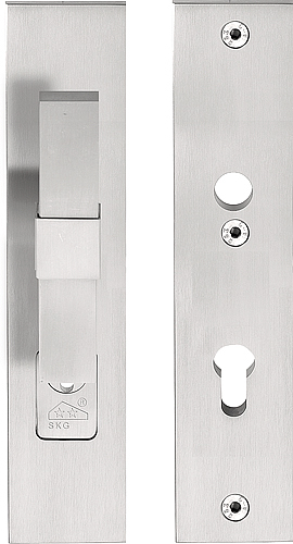 Formani SQUARE V22-50KT massieve veiligheidsschilden met kerntrekbeveiliging knop/kruk SKG*** PC72 - mat RVS