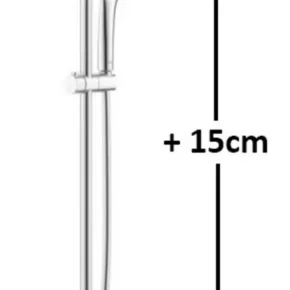 Grohe Euphoria 15cm langere douchepijp Chroom