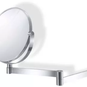 ZACK Linea cosmeticaspiegel met vergrotingsfactor Ø18cm geborsteld RVS