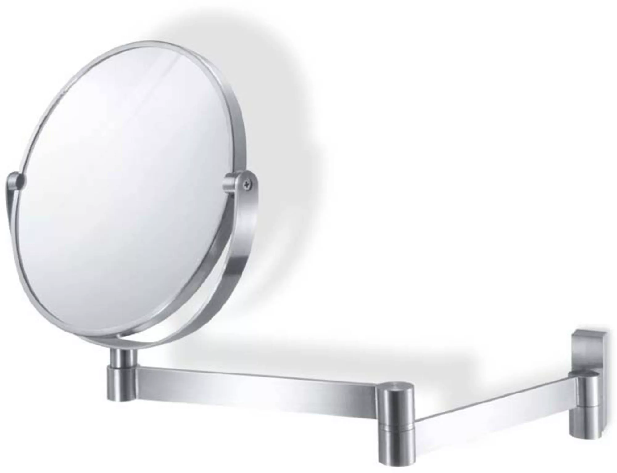 ZACK Linea cosmeticaspiegel met vergrotingsfactor Ø18cm geborsteld RVS