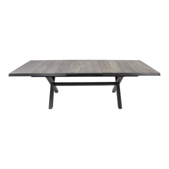 Uittrektafel Castilla Negro met kruispoot 204/264x102cm - Afbeelding 3