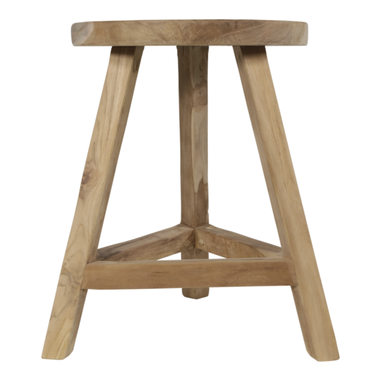 Boomstam krukje rond teak, diameter 35 cm - Afbeelding 2
