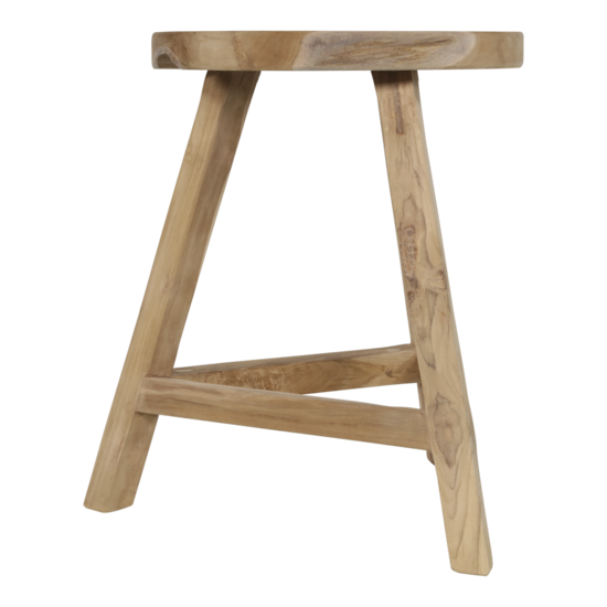 Boomstam krukje rond teak, diameter 35 cm - Afbeelding 3